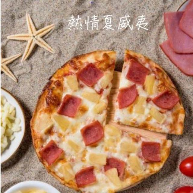 【大欣亨】怪獸食品冷凍6吋手工披薩10種口味~熱情夏威夷/ 每片140克B353010