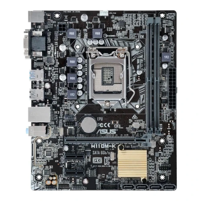 【ASUS 華碩】ASUS 華碩 H110M-K 1151 主機板 Intel H110 M-ATX 保固三年