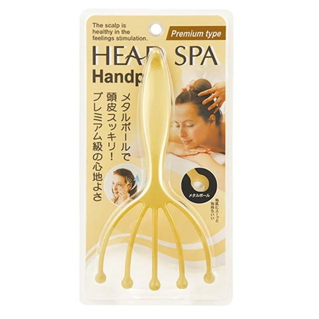 日本製 滿天社 Head Spa Hand Pro 五爪頭皮按摩器 不鏽鋼滾珠 頭皮拉提頭部穴位按摩舒壓按摩梳HS953