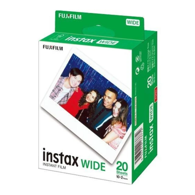 【FUJIFILM 富士軟片】(20張) instax WIDE 寬幅拍立得系列 空白底片 白邊底片 WIDE拍立得 專用