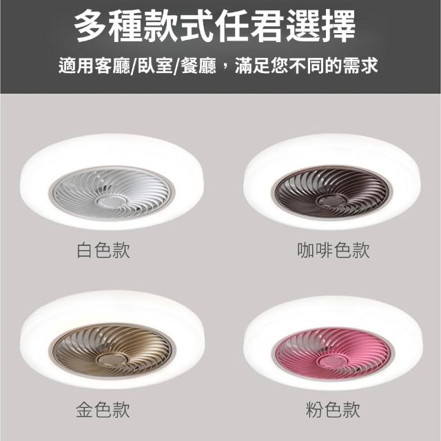 【XINGMU 興沐】全光譜超薄風扇燈 LED吸頂風扇燈 無極調光 六檔風速 遙控款