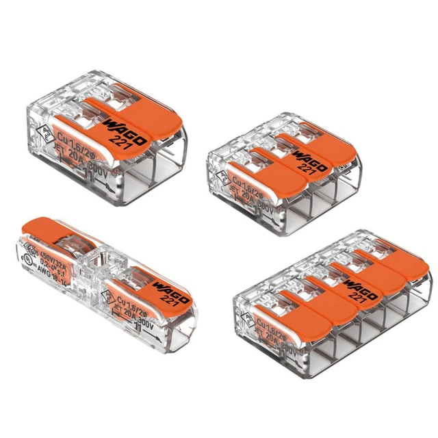 【WAGO】【零售】萬用接頭 接線端子 快速接頭 電線連接 導線連接器 接線器 221-412