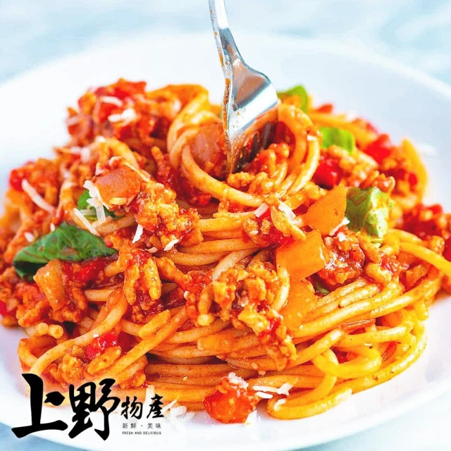 義大利麵 +奶油培根醬/義式青醬/義大利肉醬/黑胡椒肉醬/義式番茄肉醬/羅勒雞肉醬【上野物產】