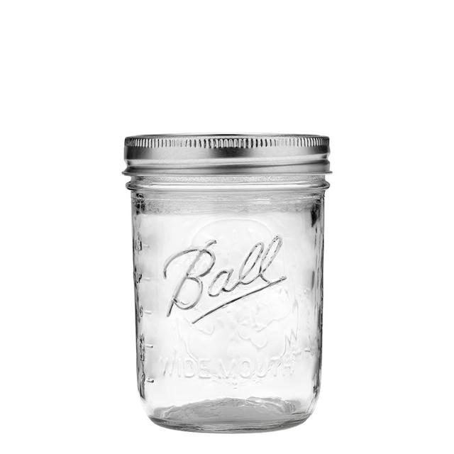 【Ball 梅森】Ball Mason Jar 16oz/480ml 寬口刻度款 梅森罐/玻璃瓶/梅森瓶/儲物罐/廚房用品/密封罐/收納