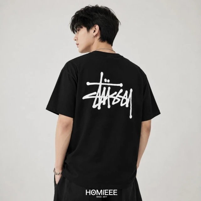 【STUSSY】【Homieee】Stussy Basic Logo Tee 短袖 經典 基本款 LOGO 黑白色 