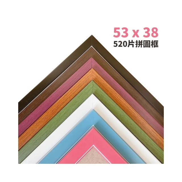 520片拼圖框 台灣製原木條 /一個入 38cm x 53cm 烤漆木框 拚圖框 相框 證書框 油畫框