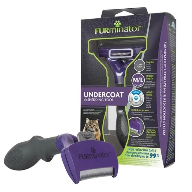 【FURminator】【愛貓聯萌】正版 二代除毛梳 FURminator 公司貨 新版 貓毛 貓 狗毛 狗除毛 廢毛梳 貓梳 毛刷  去毛梳