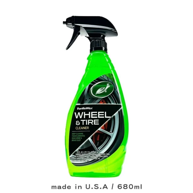 【Turtle Wax 龜牌】Turtle Wax 龜牌 鋼圈輪胎強效泡沫清潔劑 T18 (680ml/高發泡/非酸性溫和/去煞車粉塵/輪胎除油垢/雙