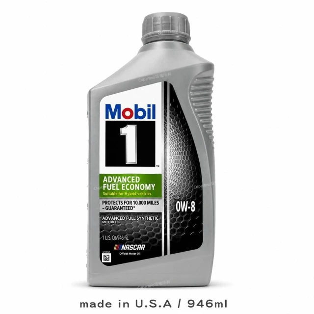 【MOBIL 美孚】Mobil 1 美孚1號 AFE 0W8 全合成機油 (946ml/GLV-1/API SP/油電車規格/極致省油)