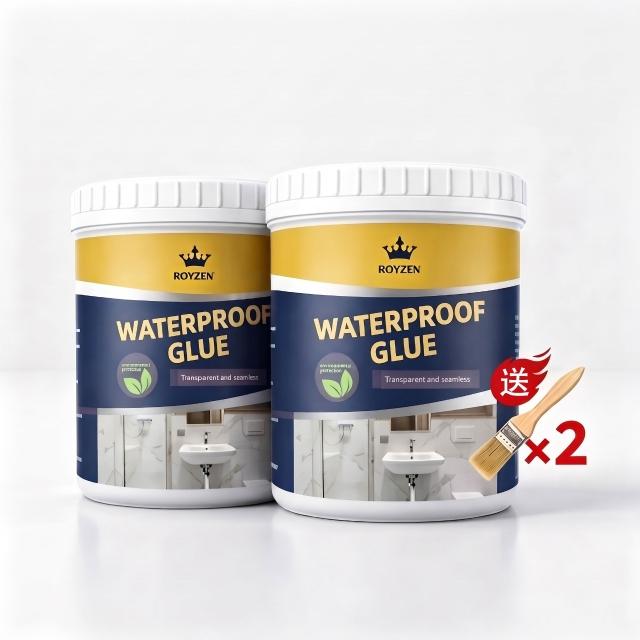 ROYZEN 透明防水膠 防水漆 2 入組 止漏王 抓漏防水塗料 外牆/屋頂/磁磚縫/窗台 現貨速發 500g 
