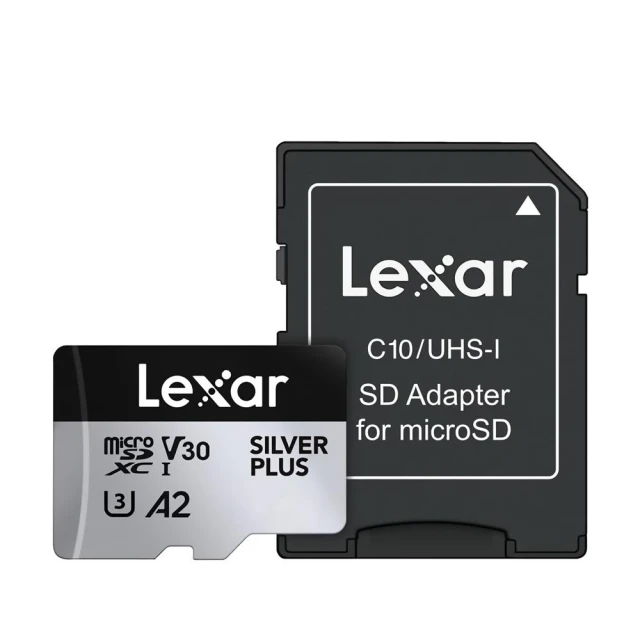 【Lexar 雷克沙】SILVER PLUS MicroSDXC UHS-I A2 U3 512G 記憶卡(附轉卡)