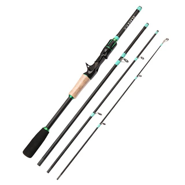【尋寶所】四節路亞竿 玻璃纖維 M調 5.5~7尺 100g (岸拋 釣竿 旅竿 偷跑竿 路亞竿) 2160001