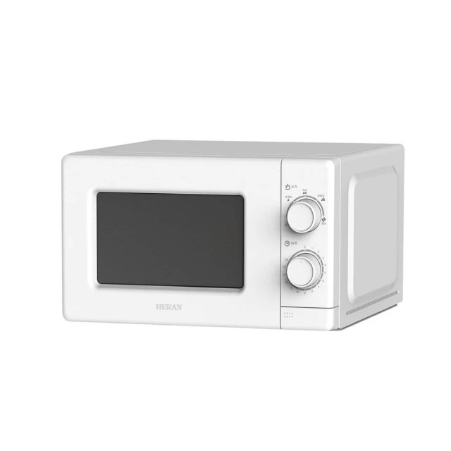 【HERAN 禾聯】20L 轉盤式微波爐 HMO-20MD01T ( 5段火力 解凍 低輻射 定時)