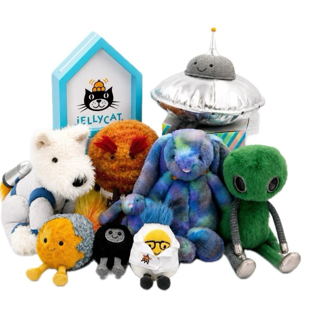 【JELLYCAT】Jellycat 太空系列Space 外星人 太空奢華兔兔 太空花生牛仔 飛碟 火星 彗星